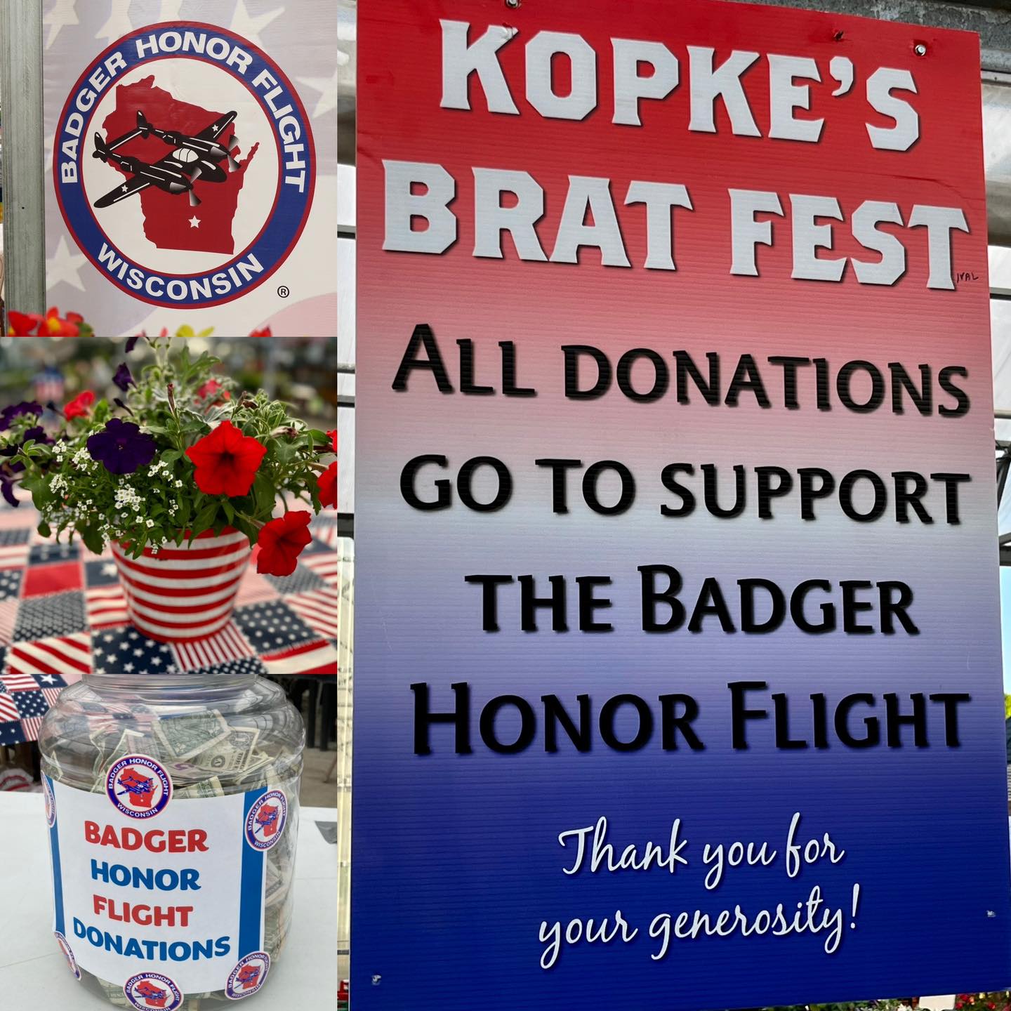 Sign depicting Kopke's Brat Feast Event